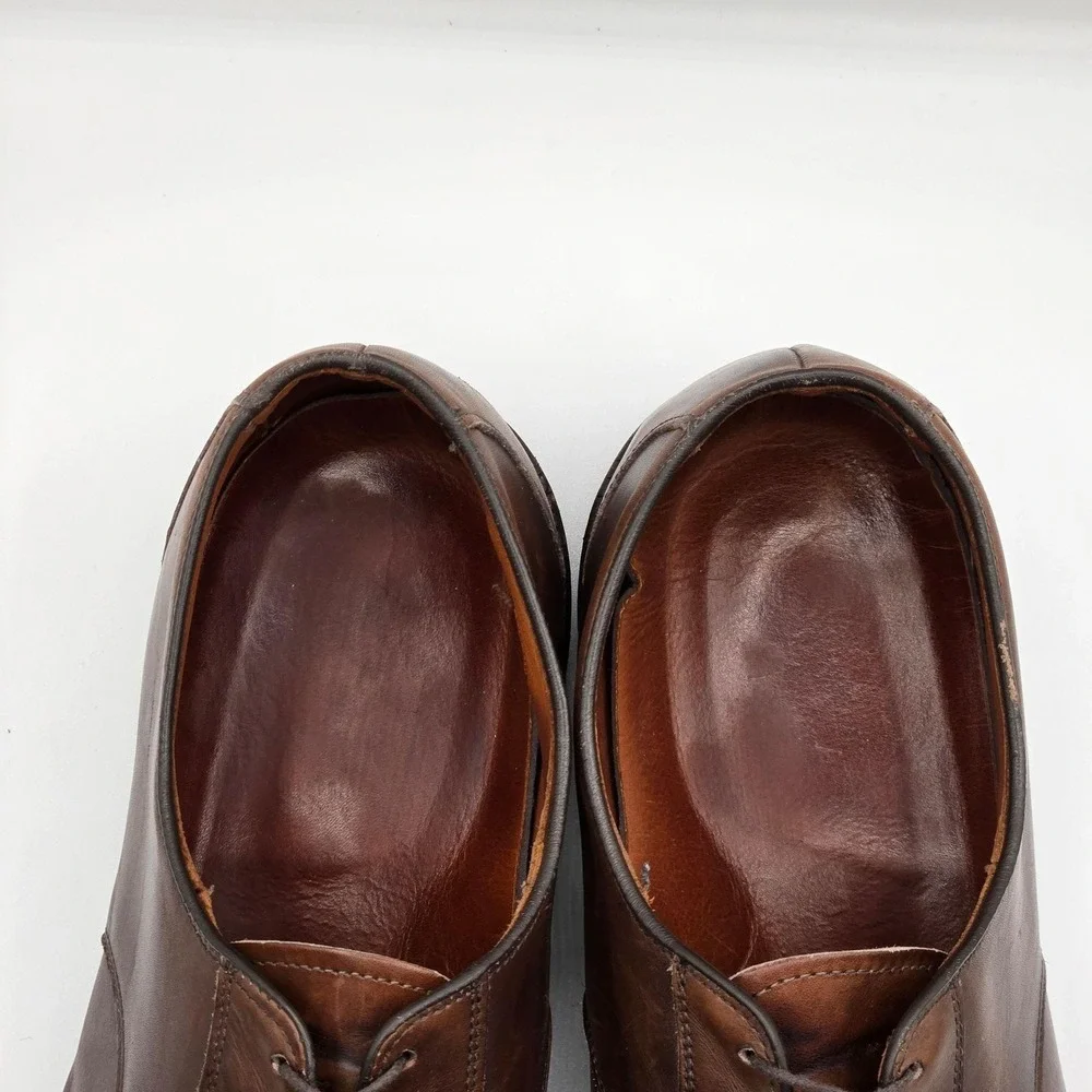 Allen Edmonds Shoes Mens Size 15 Brown Derby Ashton Leather Dress Made In USA
